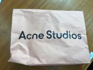 Acne Studios layered button-up blue and white shirt, size 38 - 5