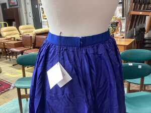Scanlan Theodore gathered waist skirt in blue, size 8 - 2