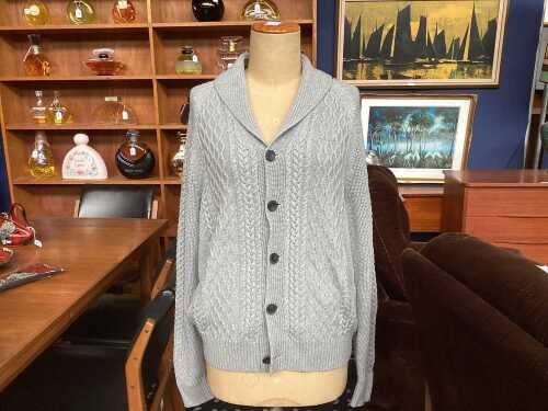 Sportscraft Man Joshua Cable Cardigan in grey, size M