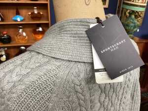 Sportscraft Man Joshua Cable Cardigan in grey, size M - 4