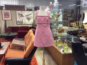 Rebecca Valance pink crinkled-texture dress, size 10