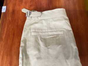 Venroy classic cotton side tab trousers in pale khaki, size 30 - 3