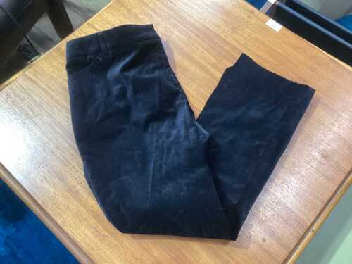 Peri Cutten black velvet pants, size 18