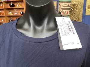 Designer-style long-sleeve top and sweater in navy, size M - 6
