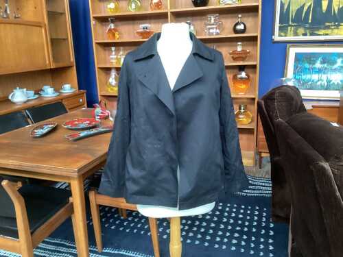 The Curated Trench Jacket in black, size XXS