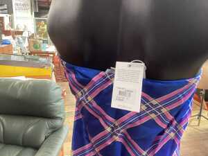 Steele Cassidy skirt in midnight check, size M - 3