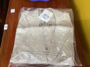 Dissh Nala natural linen short and shirt set, size 8 - 2
