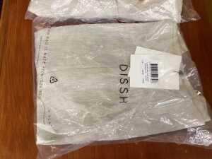 Dissh Nala natural linen short and shirt set, size 8 - 3