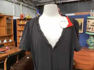 Leona Edmiston Dolly black dress, size 5 - 2