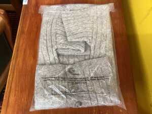 Atmos & Here Annie oversized cable knit in mushroom, size 6 - 3