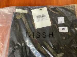 Dissh Liv black denim barrel-leg jeans, size 8 - 2