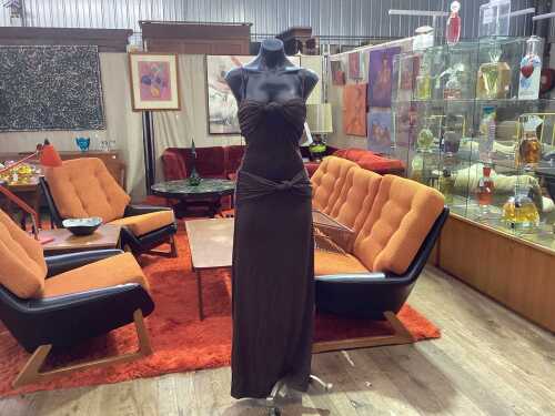 Sasha Therese Amara maxi dress in brown, size S