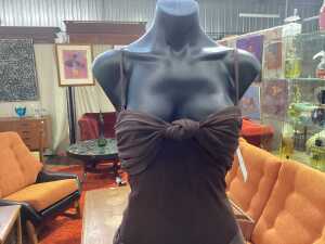Sasha Therese Amara maxi dress in brown, size S - 2