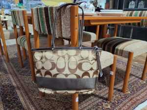 Designer-style tote bag in brown tones - 3