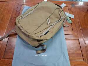 Able Carry backpack or laptop bag in ripstop tan.