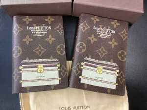 Two Designer-style passport holders