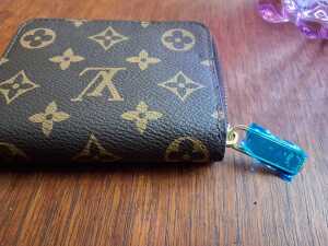 Designer-style coin purse in brown tones - 3