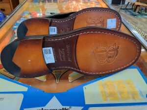 Designer-style black leather business shoes, size 42 - 4