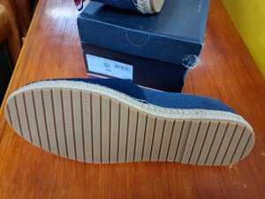 Designer-style espadrilles in blue tones size 45 - 4