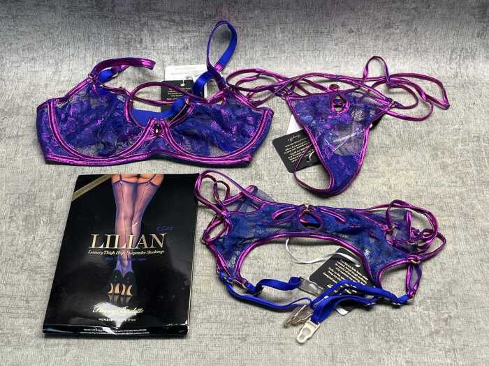 Honey Birdette Lilian lingerie set size M