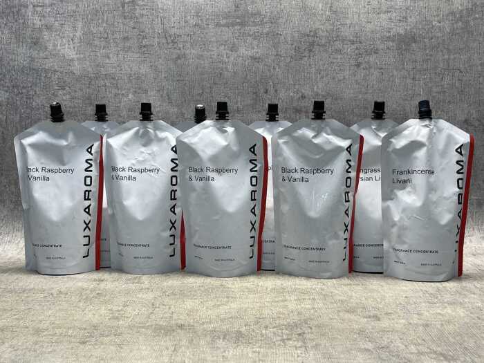 Group of Luxaroma fragrance concentrates