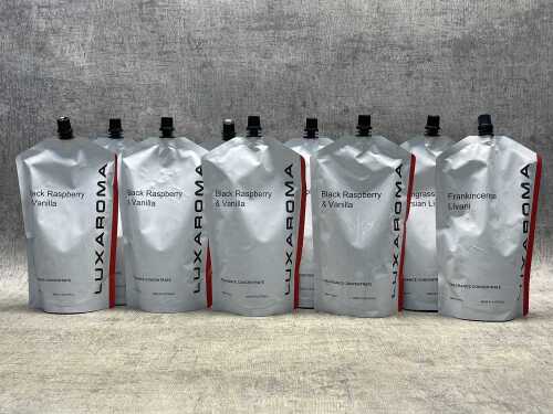 Group of Luxaroma fragrance concentrates