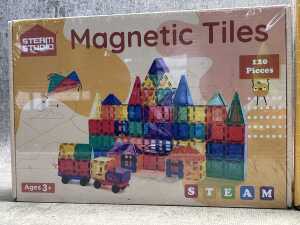 Two boxes of Steam Studio magnetic tiles - 2