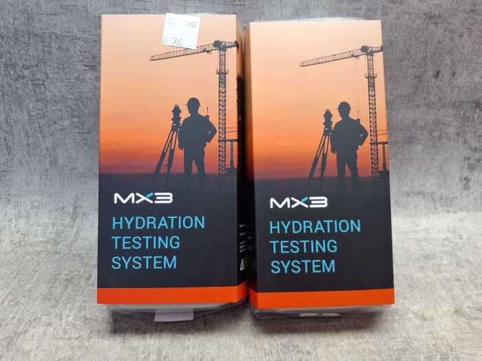 Two MX3 hydration testing systems