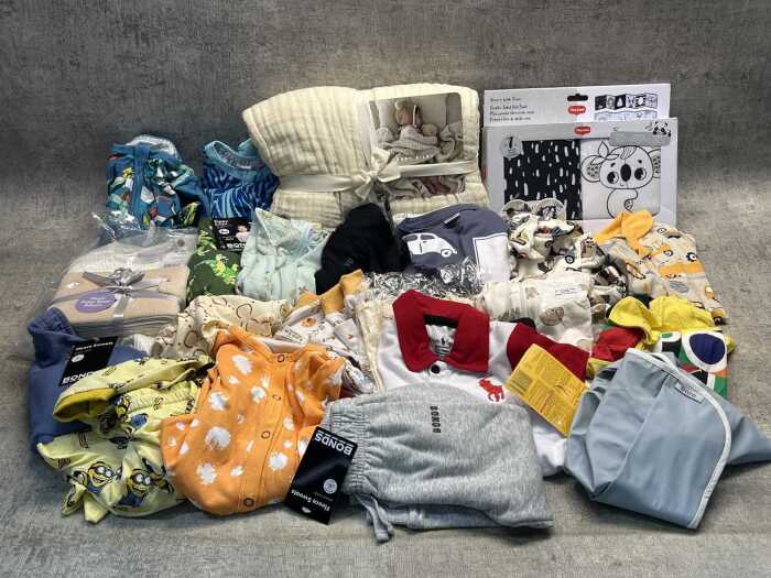 Group of baby clothing