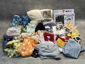 Group of baby clothing