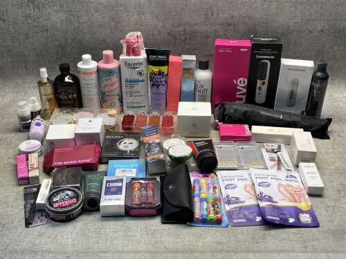 Group of beauty products