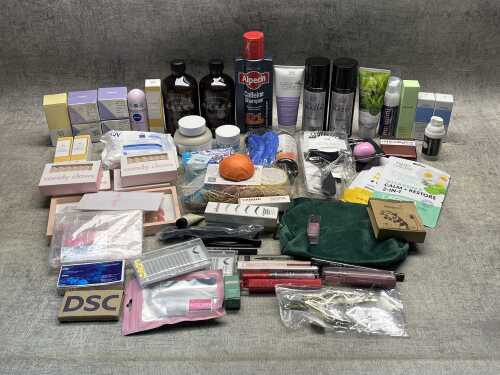 Group of beauty products