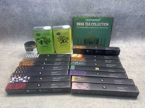 Group of tea and coffee
