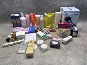 Group of beauty items