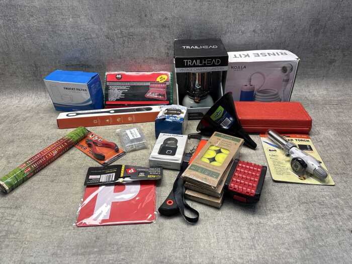 Group of garage items