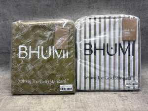 Pair of Bhumi Quilt Cover Sets
