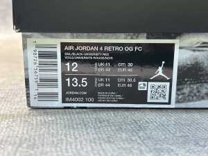 Nike Air Jordan 4 Retro OG FC size 12 US - 4