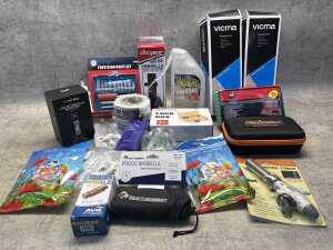 Group of tools and garage items