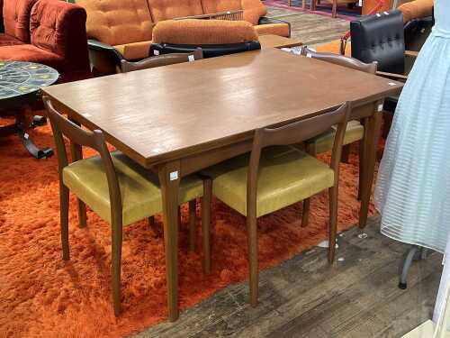 Fler 64 mid-century teak five piece dining suite