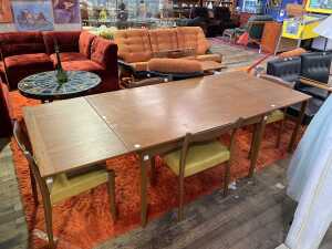 Fler 64 mid-century teak five piece dining suite - 3