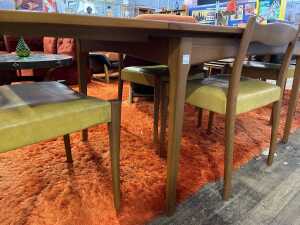 Fler 64 mid-century teak five piece dining suite - 5
