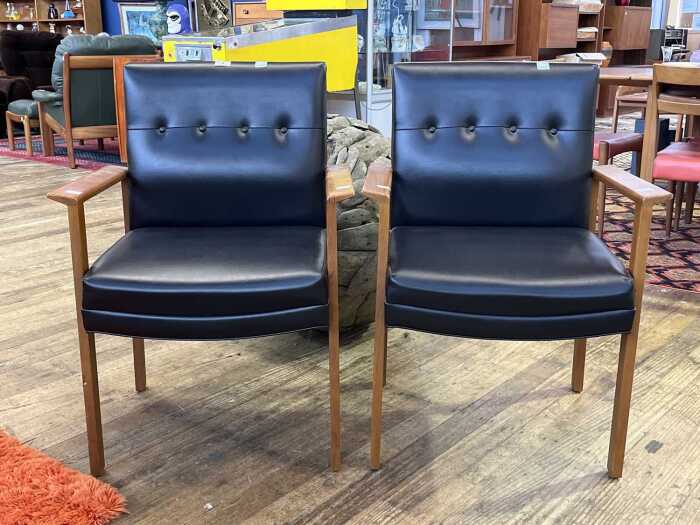 Pair of mid-century armchairs