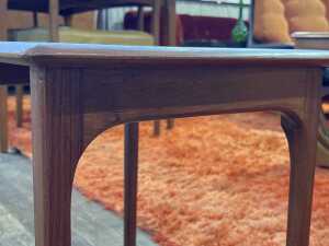 Australian mid-century teak nest of two tables - 4