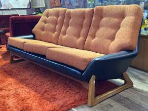 Danish Deluxe Nagila mid-century three piece lounge suite - 2