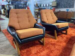 Danish Deluxe Nagila mid-century three piece lounge suite - 3