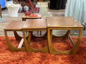 Kalmar mid-century teak nesting tables