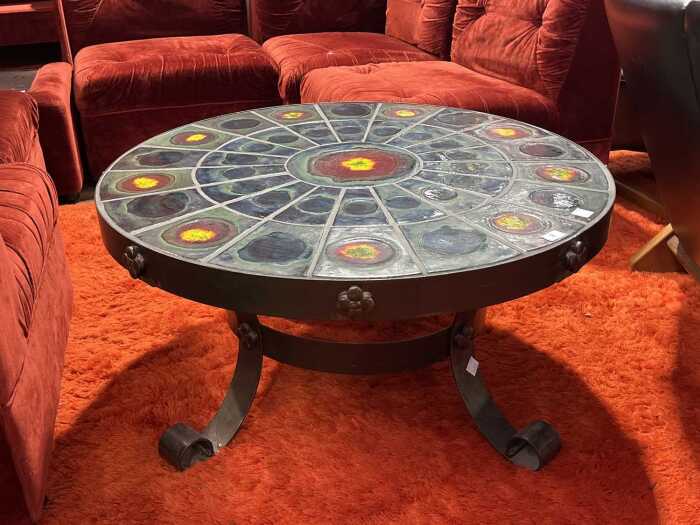 Brutalist style coffee table, 1970s