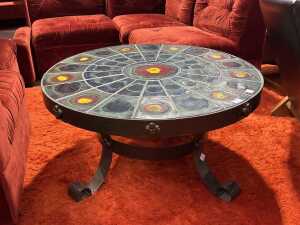 Brutalist style coffee table, 1970s