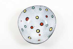 Mid-century Italian 'fishnet' style ceramic bowl - 2