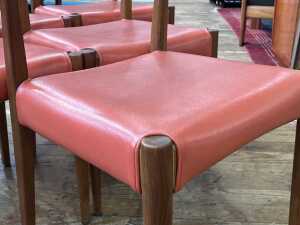 Set of six mid-century dining chairs - 4